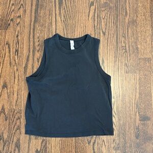 Lululemon Crop Muscle Tank Size 2 Black